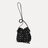 forte_forte Sacs Et Ceintures^sac seau en croûte de cuir avec strass nero