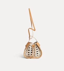 forte_forte Sacs Et Ceintures^sac seau en cuir et crochet naturale