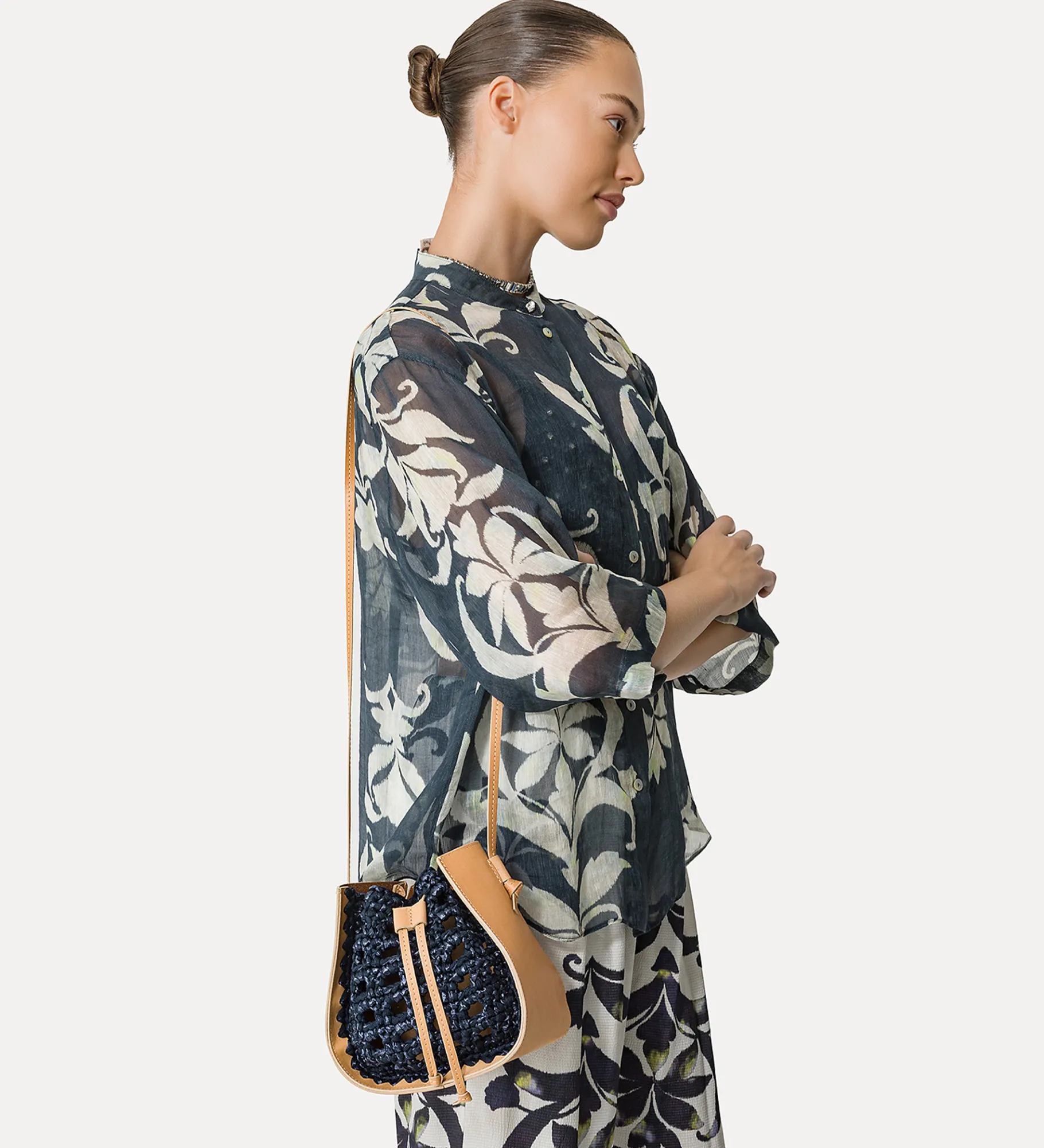 forte_forte Sacs Et Ceintures^sac seau en cuir et crochet nuit