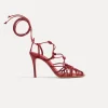 forte_forte Chaussures^sandales à talon fin en cuir nappa lacca