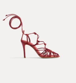 forte_forte Chaussures^sandales à talon fin en cuir nappa lacca