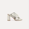 forte_forte Chaussures^sandales croisées à talon argent silver