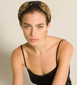 forte_forte Bijoux^serre-tête orné de strass nero