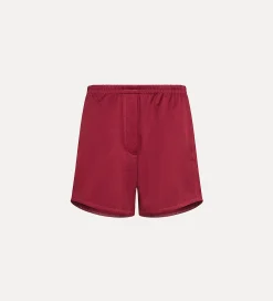 forte_forte Pantalons^short en coton ruby