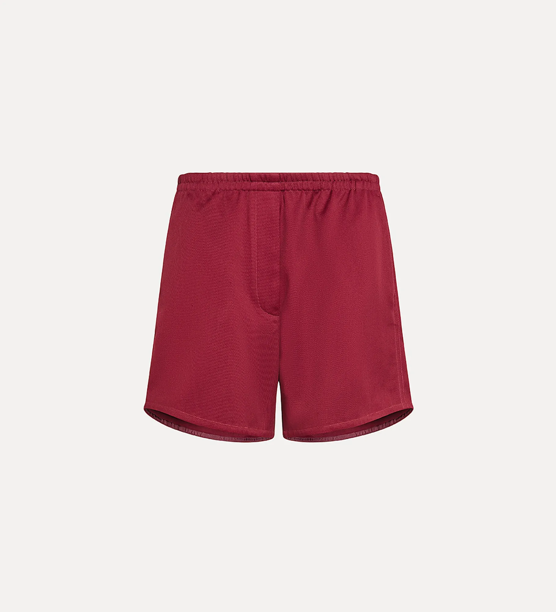 forte_forte Pantalons^short en coton ruby