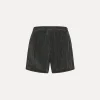 forte_forte Pantalons^short en satin noir