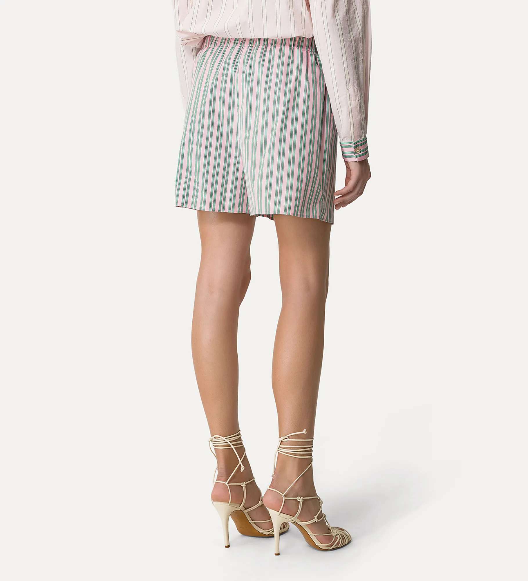 forte_forte Pantalons^short pour femme en popeline rose