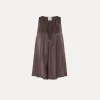 forte_forte Hauts^top en satin de soie élégant lava
