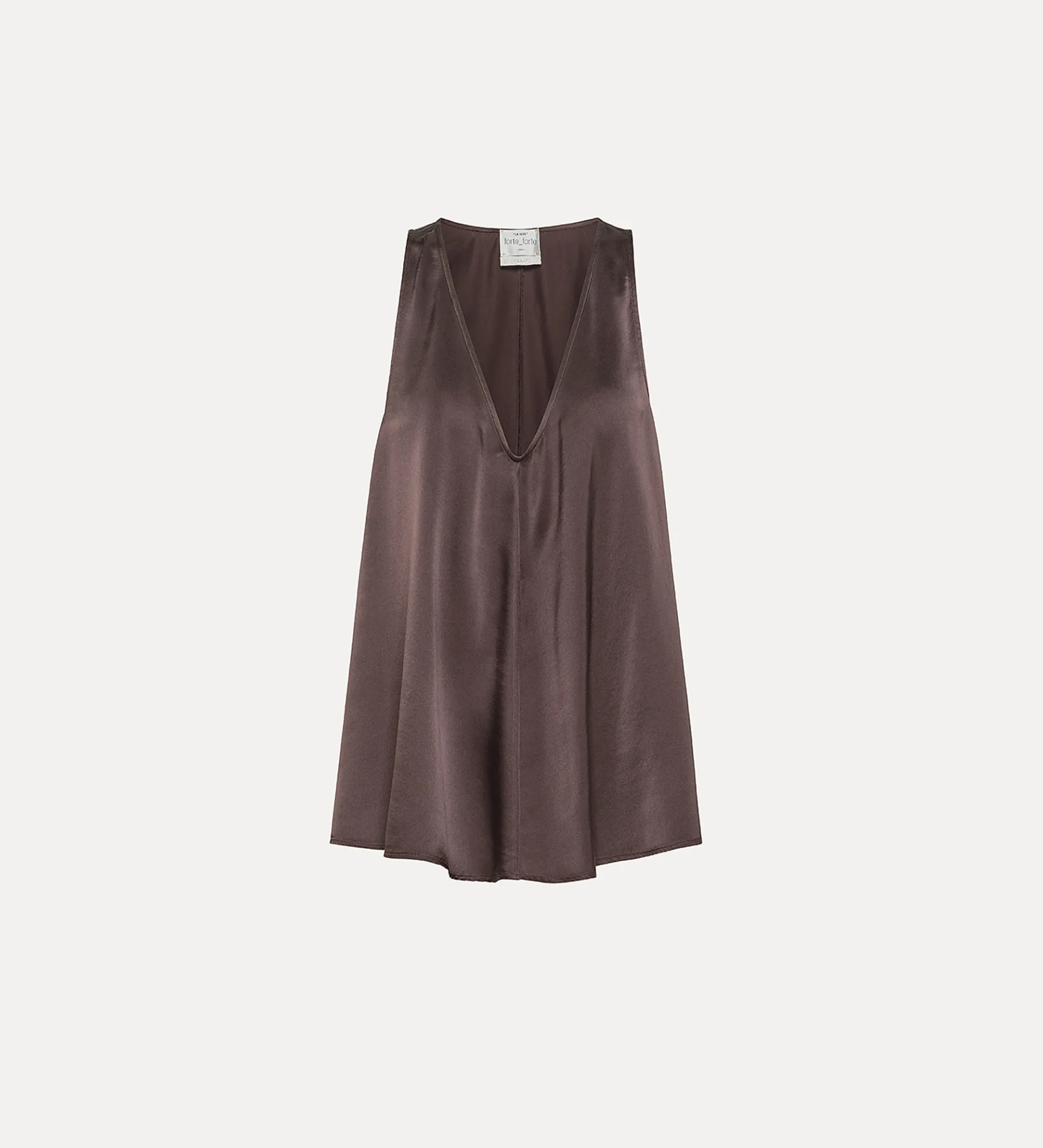 forte_forte Hauts^top en satin de soie élégant lava