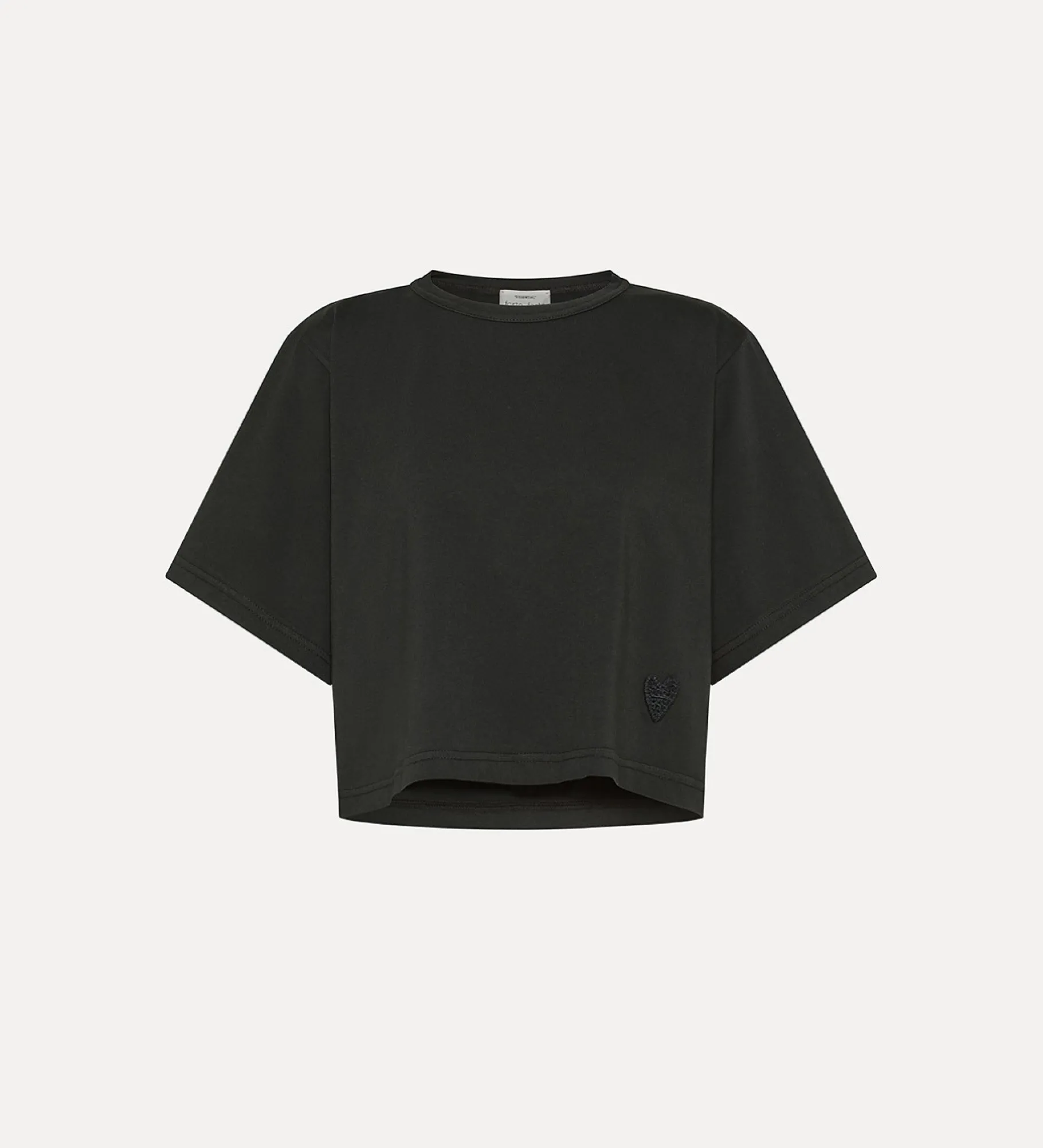 forte_forte Hauts^t-shirt court noir nero