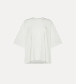 forte_forte Hauts^t-shirt oversize bianco