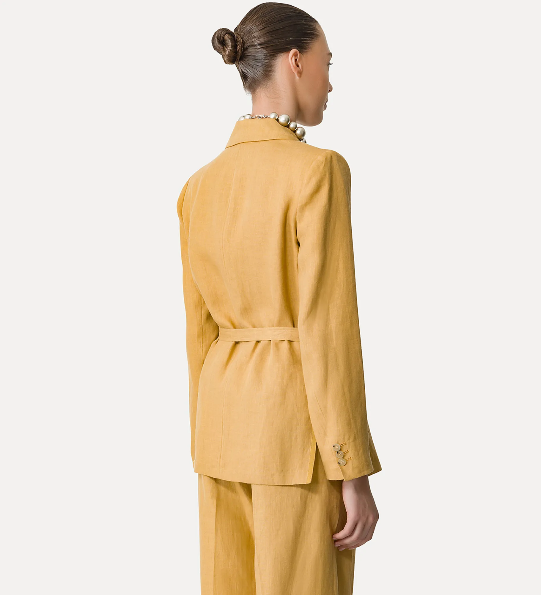 forte_forte Vestes^veste avec ceinture à la taille grano