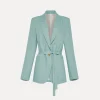 forte_forte Vestes^veste avec ceinture en lin acqua