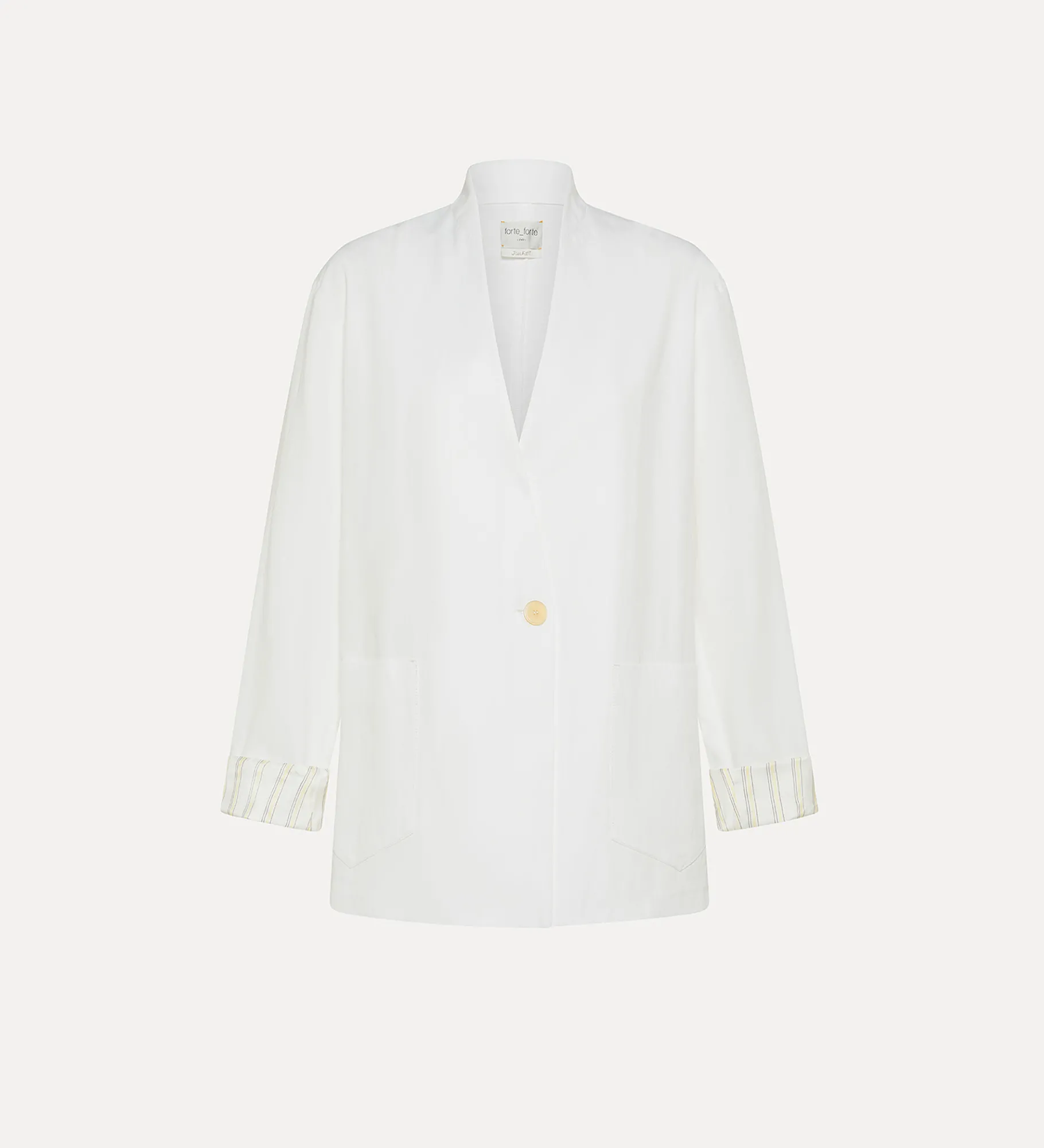 forte_forte Vestes^veste droite en coton giglio