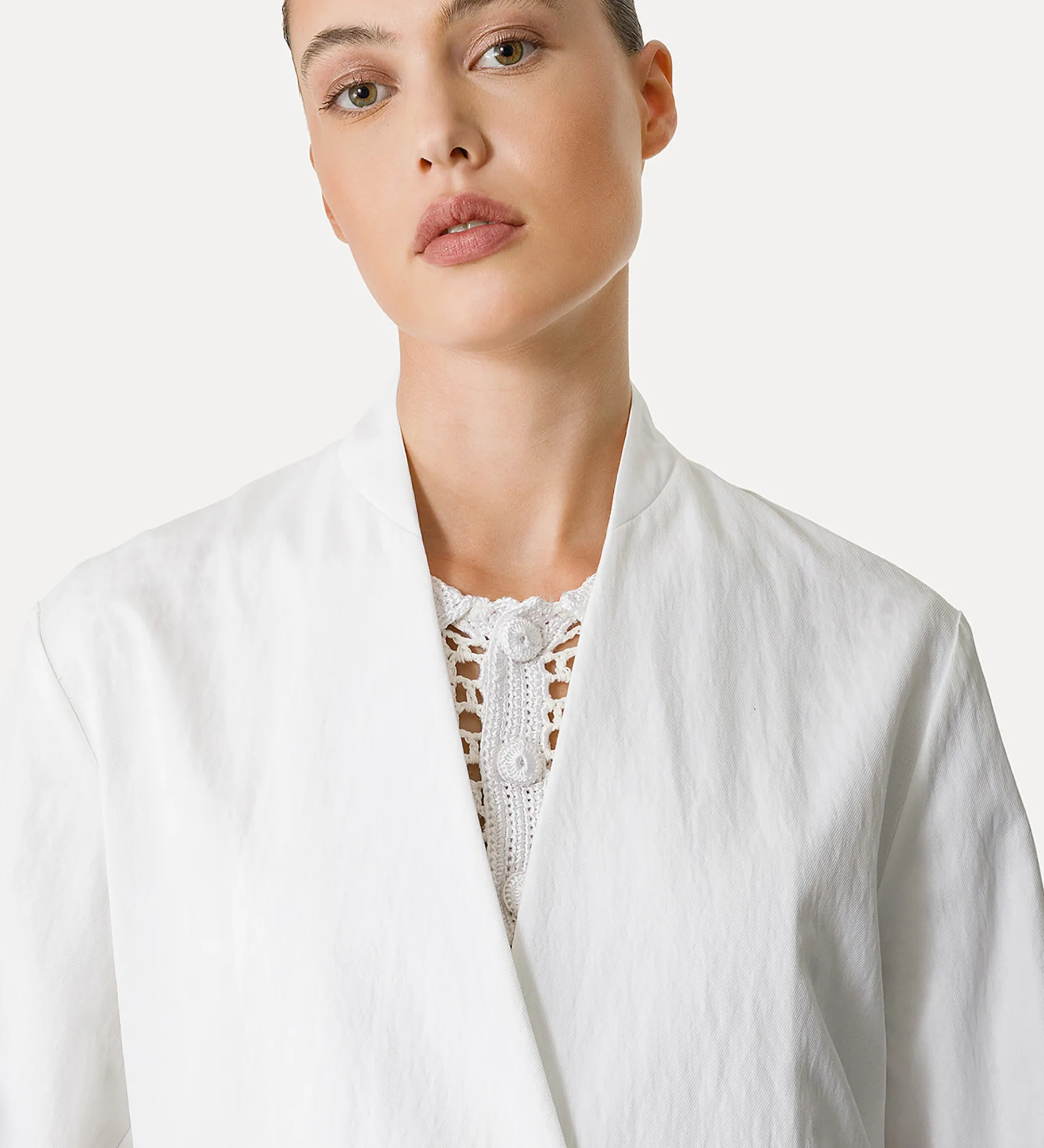 forte_forte Vestes^veste droite en coton giglio