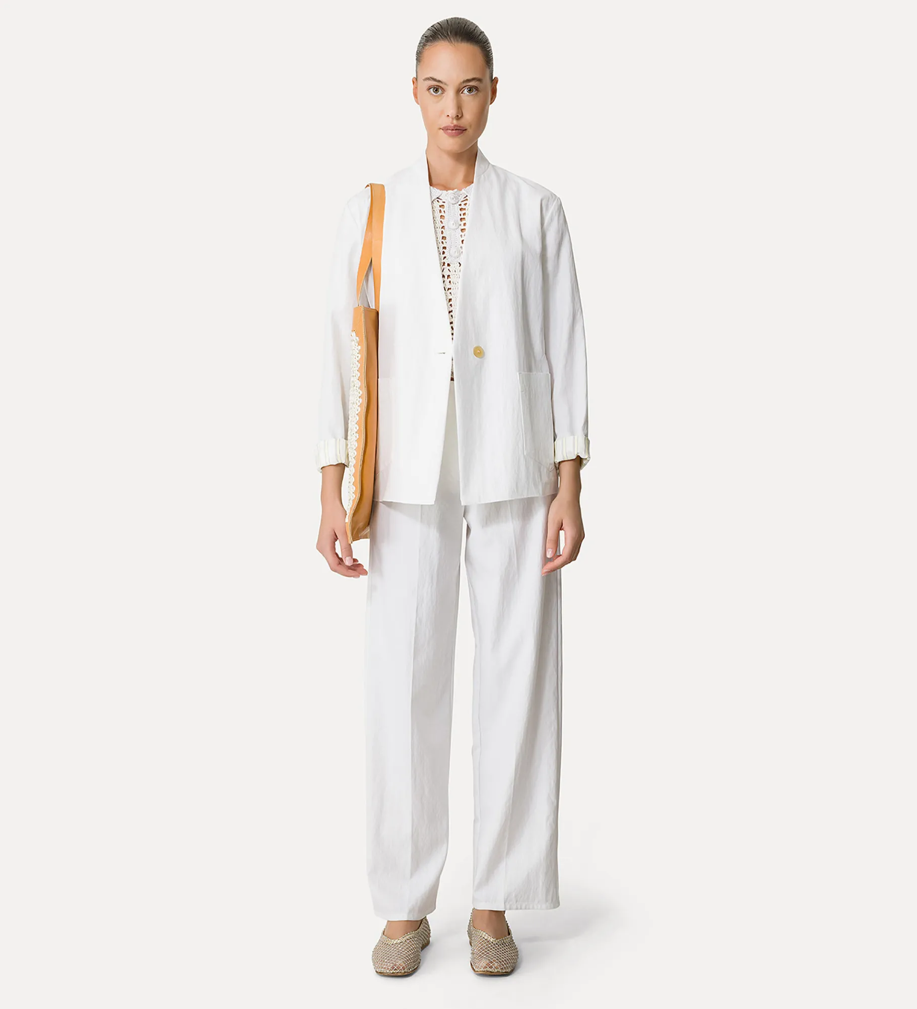 forte_forte Vestes^veste droite en coton giglio