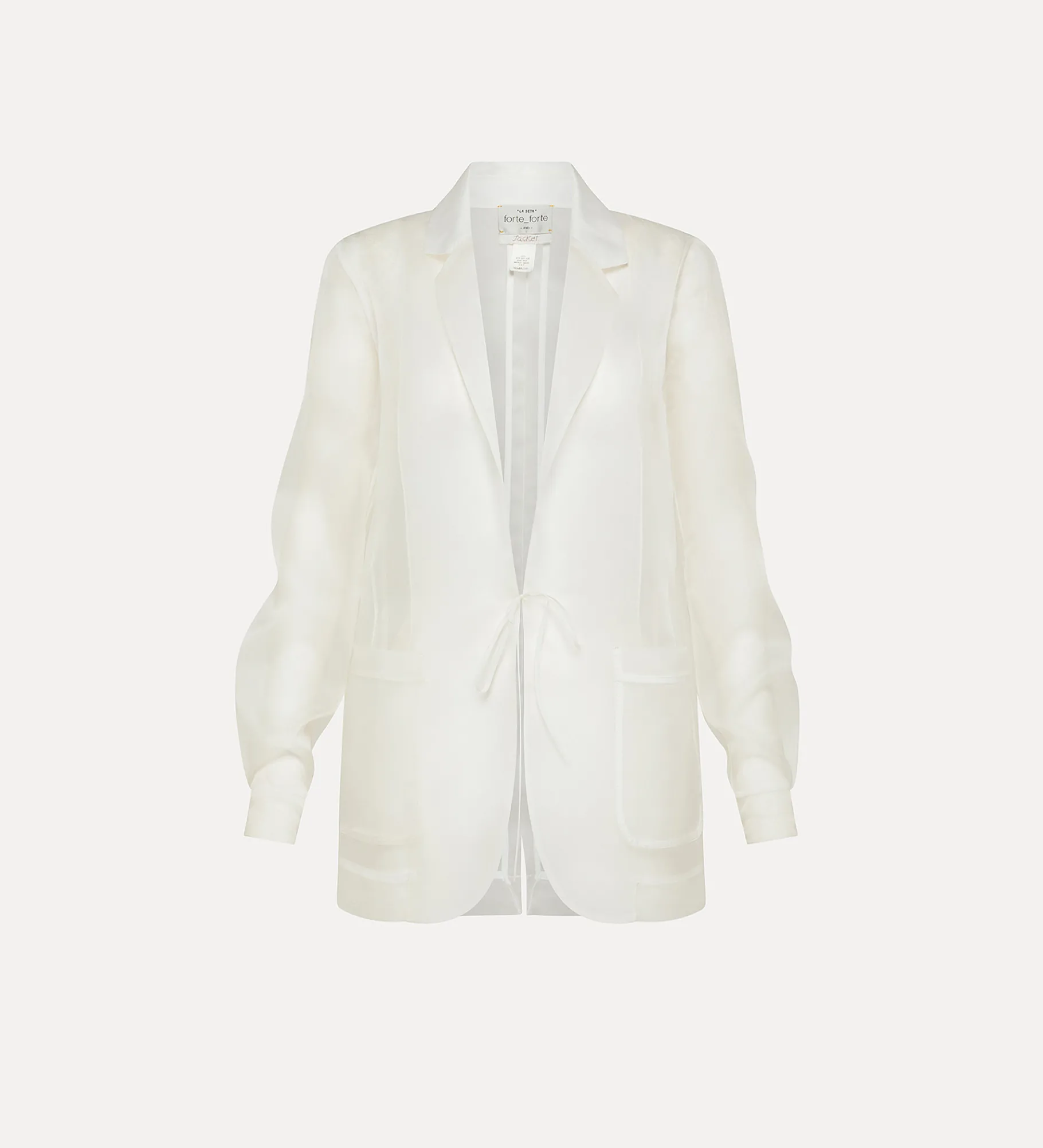 forte_forte Vestes^veste en organza de soie giglio