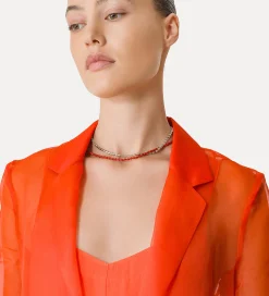 forte_forte Vestes^veste en organza de soie papavero