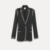 forte_forte Vestes^veste en viscose et laine noire abisso