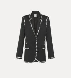 forte_forte Vestes^veste en viscose et laine noire abisso