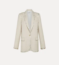 forte_forte Vestes^veste en viscose et laine sable dune