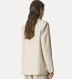 forte_forte Vestes^veste en viscose et laine sable dune
