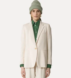 forte_forte Vestes^veste essential en crêpe cady stretch ivory