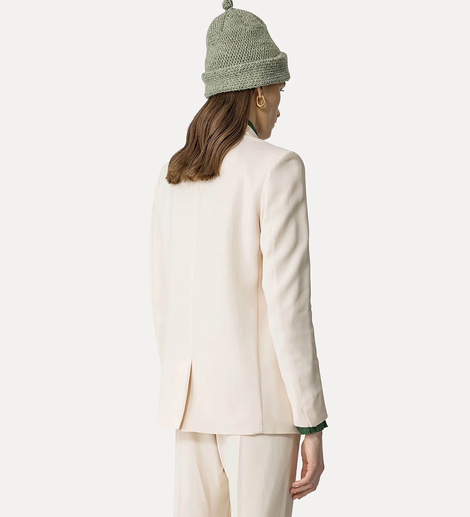 forte_forte Vestes^veste essential en crêpe cady stretch ivory