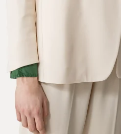 forte_forte Vestes^veste essential en crêpe cady stretch ivory