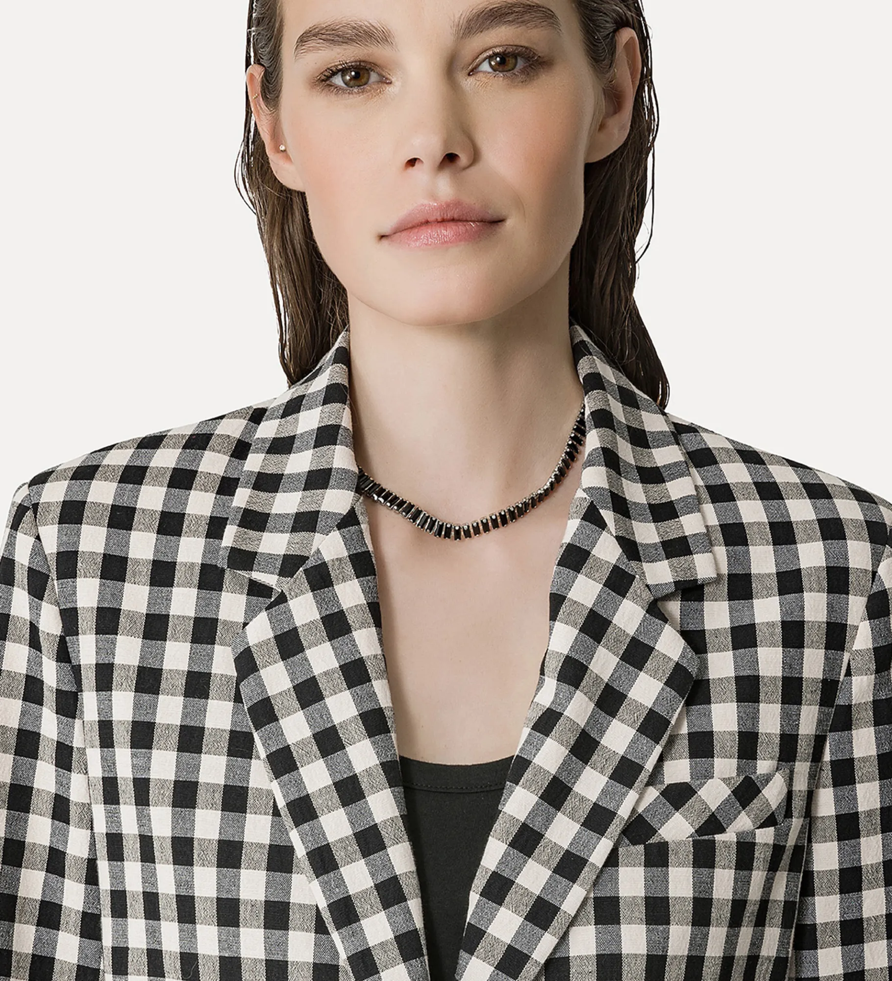 forte_forte Vestes^veste oversize en vichy abisso