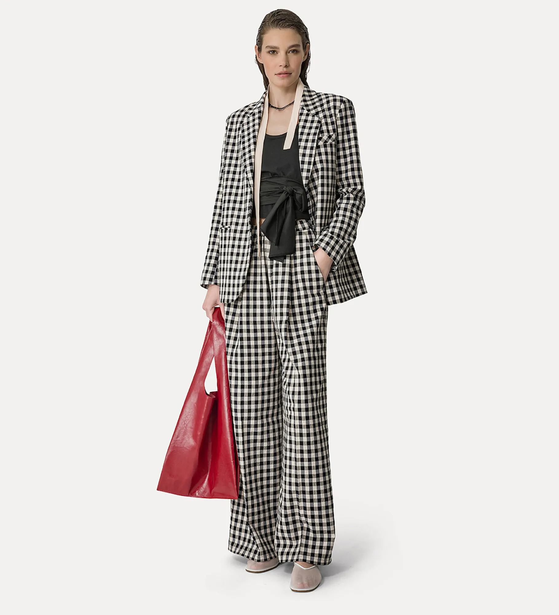 forte_forte Vestes^veste oversize en vichy abisso
