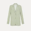 forte_forte Vestes^veste oversize pour femme fil à fil aloe