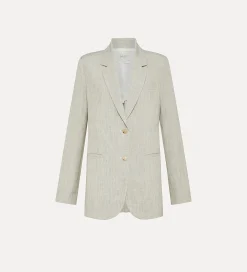 forte_forte Vestes^veste oversize pour femme fil à fil madreperla