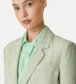 forte_forte Vestes^veste oversize pour femme fil à fil aloe